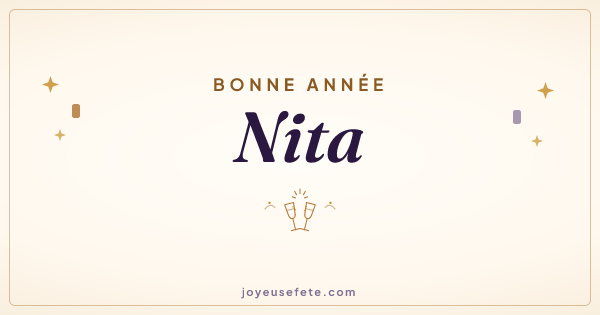 Image « Bonne année Nita » au format large