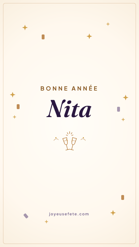 Image « Bonne année Nita » au format story