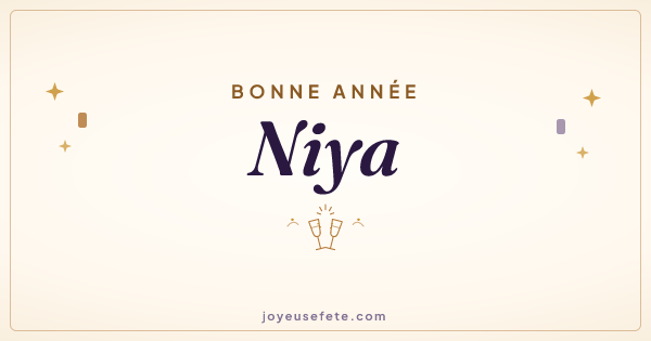 Image « Bonne année Niya » au format large