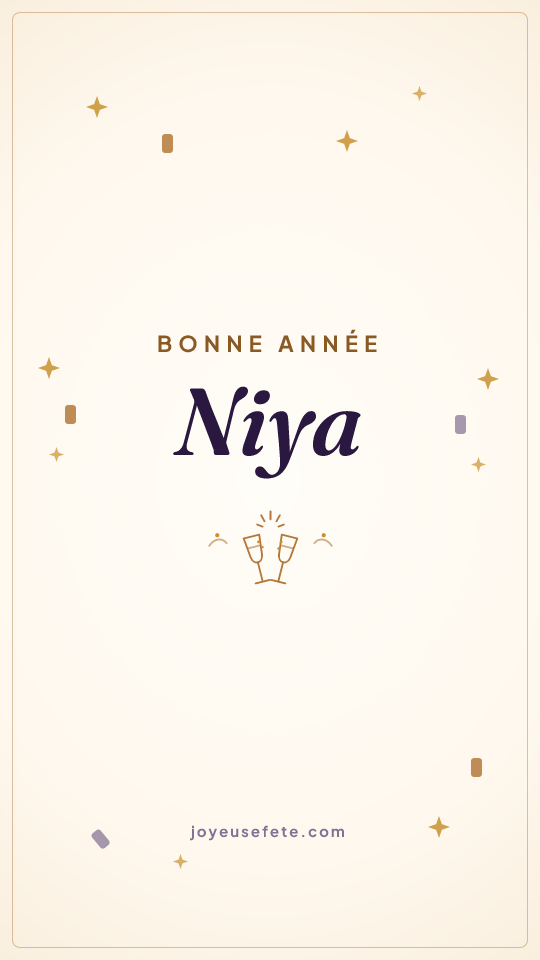 Image « Bonne année Niya » au format story