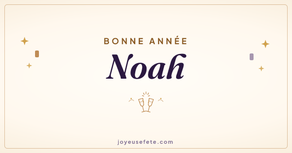 Image « Bonne année Noah » au format large