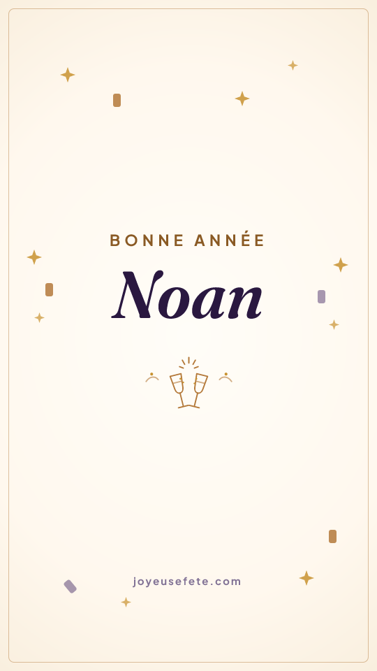 Image « Bonne année Noan » au format story
