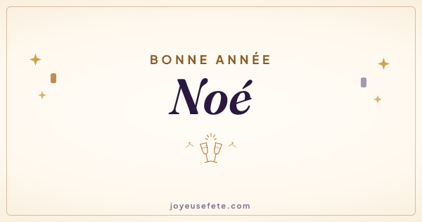 Image « Bonne année Noé » au format large