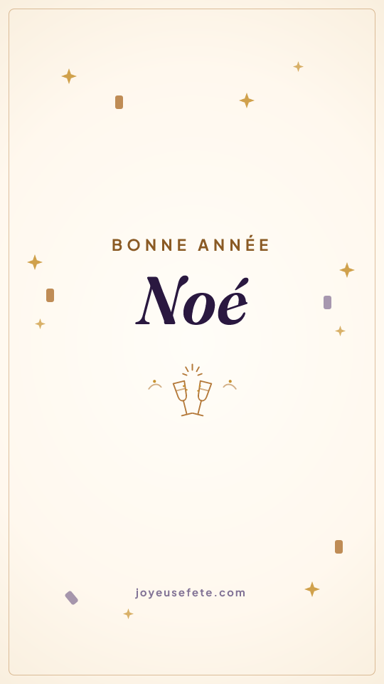 Image « Bonne année Noé » au format story