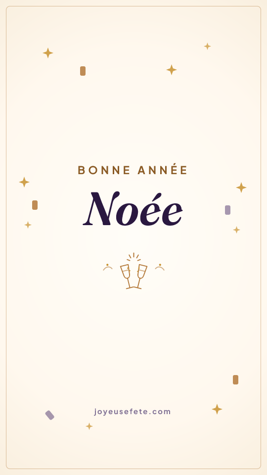 Image « Bonne année Noée » au format story