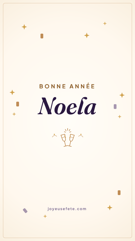 Image « Bonne année Noela » au format story
