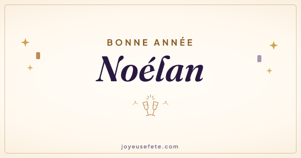 Image « Bonne année Noélan » au format large