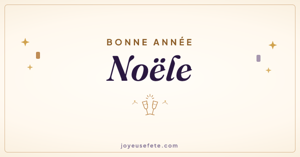 Image « Bonne année Noële » au format large