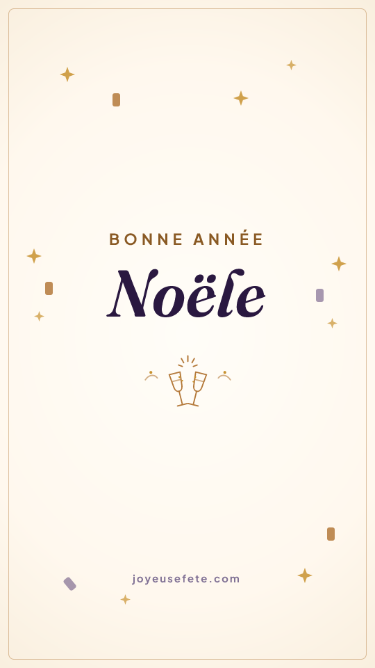 Image « Bonne année Noële » au format story