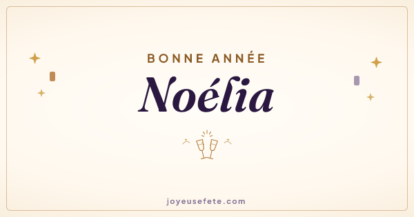 Image « Bonne année Noélia » au format large