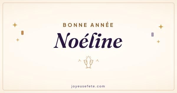 Image « Bonne année Noéline » au format large