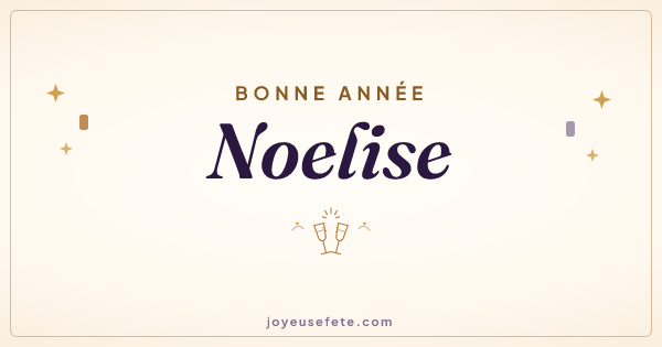 Image « Bonne année Noelise » au format large