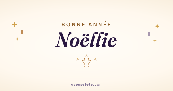 Image « Bonne année Noëllie » au format large