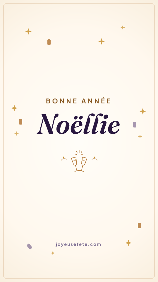 Image « Bonne année Noëllie » au format story