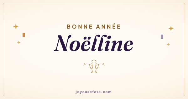 Image « Bonne année Noëlline » au format large