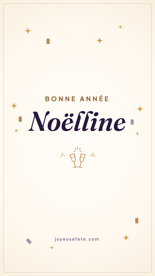 Image « Bonne année Noëlline » au format story
