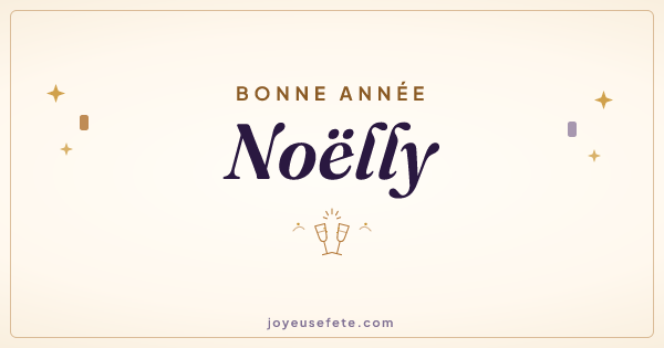 Image « Bonne année Noëlly » au format large