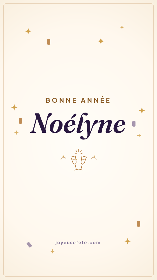 Image « Bonne année Noélyne » au format story
