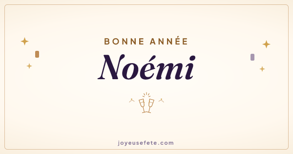 Image « Bonne année Noémi » au format large
