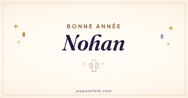 Image « Bonne année Nohan » au format large