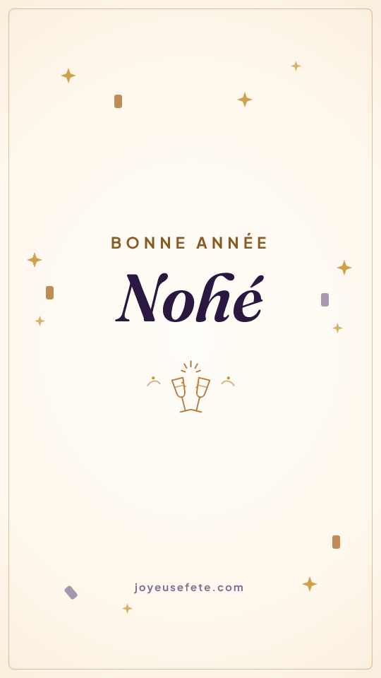Image « Bonne année Nohé » au format story