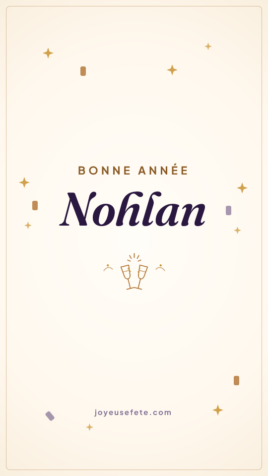Image « Bonne année Nohlan » au format story