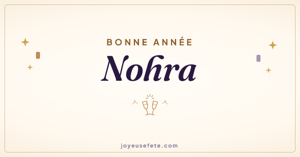 Image « Bonne année Nohra » au format large