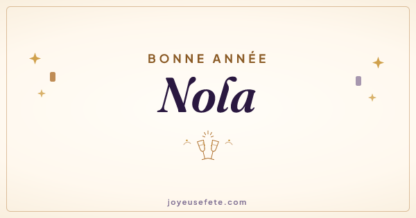 Image « Bonne année Nola » au format large