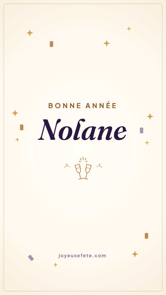 Image « Bonne année Nolane » au format story
