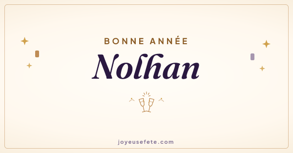 Image « Bonne année Nolhan » au format large