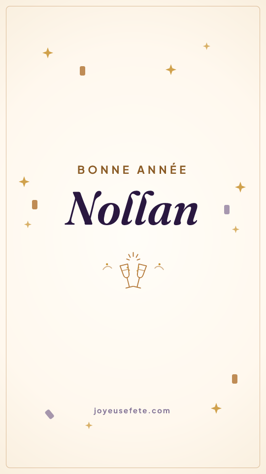 Image « Bonne année Nollan » au format story