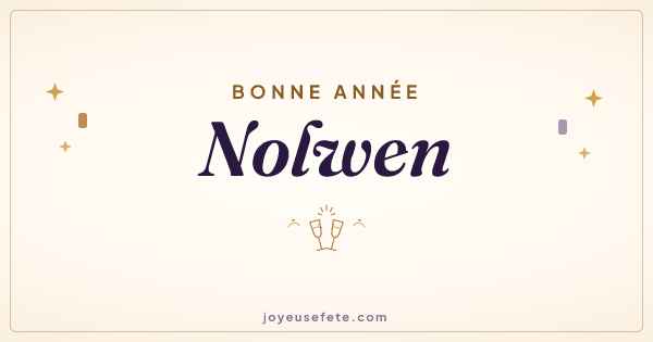 Image « Bonne année Nolwen » au format large