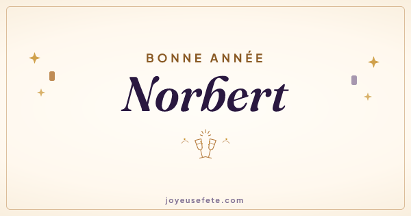 Image « Bonne année Norbert » au format large