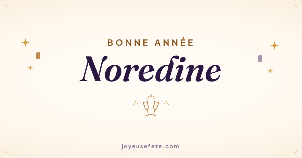 Image « Bonne année Noredine » au format large
