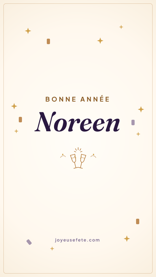 Image « Bonne année Noreen » au format story