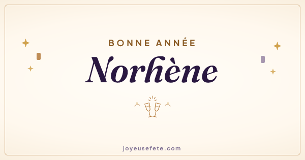 Image « Bonne année Norhène » au format large