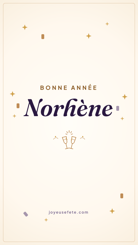 Image « Bonne année Norhène » au format story