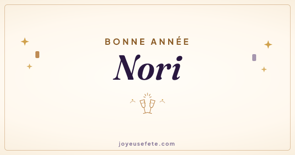 Image « Bonne année Nori » au format large
