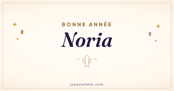 Image « Bonne année Noria » au format large