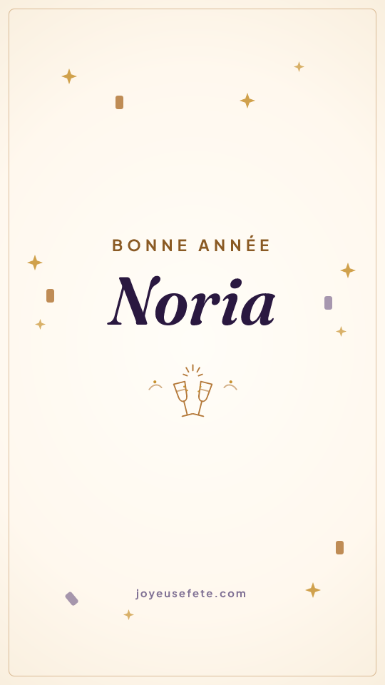 Image « Bonne année Noria » au format story