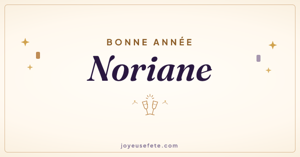 Image « Bonne année Noriane » au format large