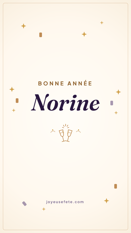 Image « Bonne année Norine » au format story