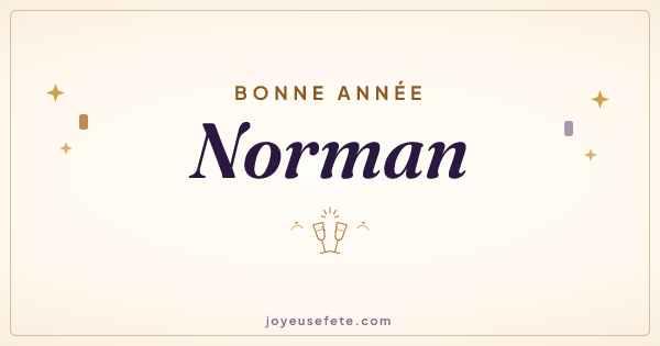 Image « Bonne année Norman » au format large