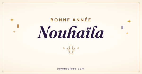 Image « Bonne année Nouhaïla » au format large