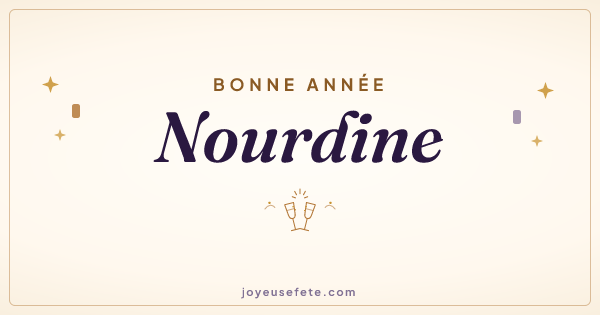 Image « Bonne année Nourdine » au format large
