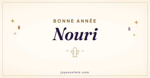 Image « Bonne année Nouri » au format large