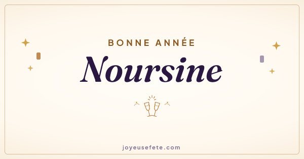 Image « Bonne année Noursine » au format large