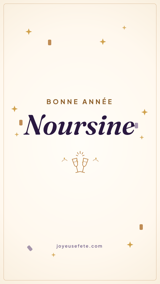 Image « Bonne année Noursine » au format story