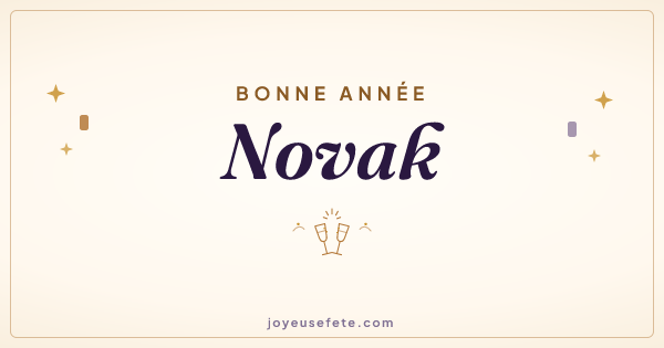 Image « Bonne année Novak » au format large