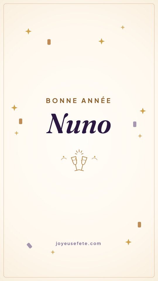 Image « Bonne année Nuno » au format story